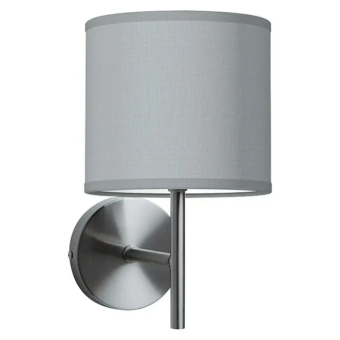 Home Sweet Home Lampenschirm Bling - Ø x H: 16 x 15 cm, Light Grey, Baumwolle, Rund - Vorderansicht