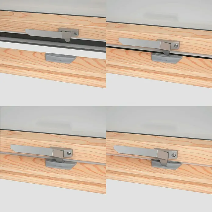 Solid Elements Basic Dachfenster - B x H: 78 mm x 117,8 cm, Holz, Grau/Anthrazit - Detailaufnahme