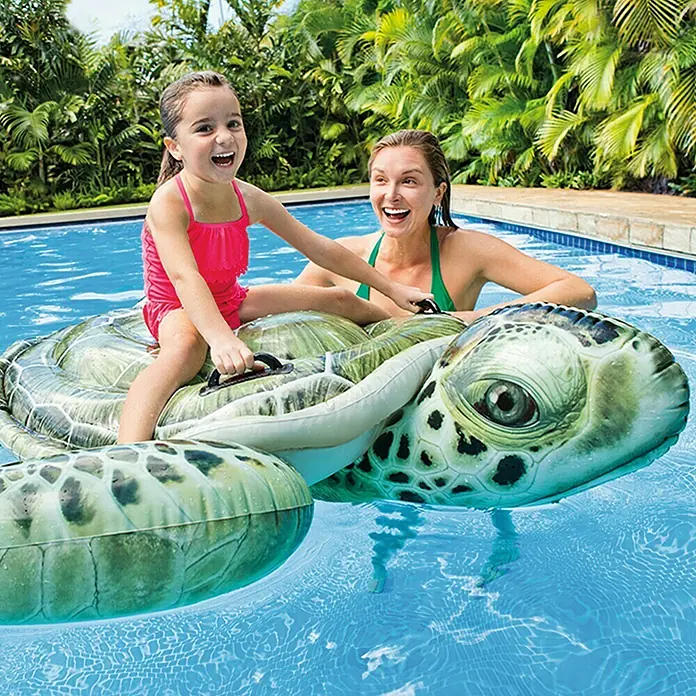 Intex Animal acuático Tortuga - L x An x Al: 197 x 170 x 26 cm