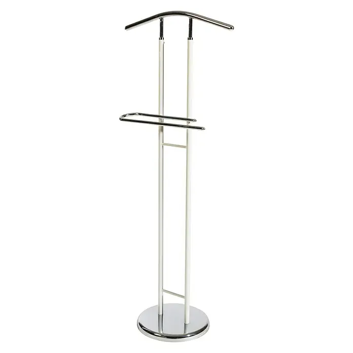 BHP Herrendiener - L x B x H: 28 x 46 x 122 cm, Belastbarkeit: 2 kg, Verchromt - Vorderansicht
