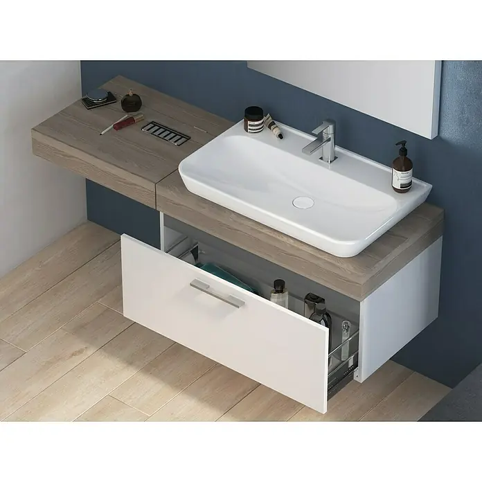 Camargue Loft Konsolenplatte - 50 x 90 x 11 cm, Eiche Cordoba - Anwendungsbeispiel