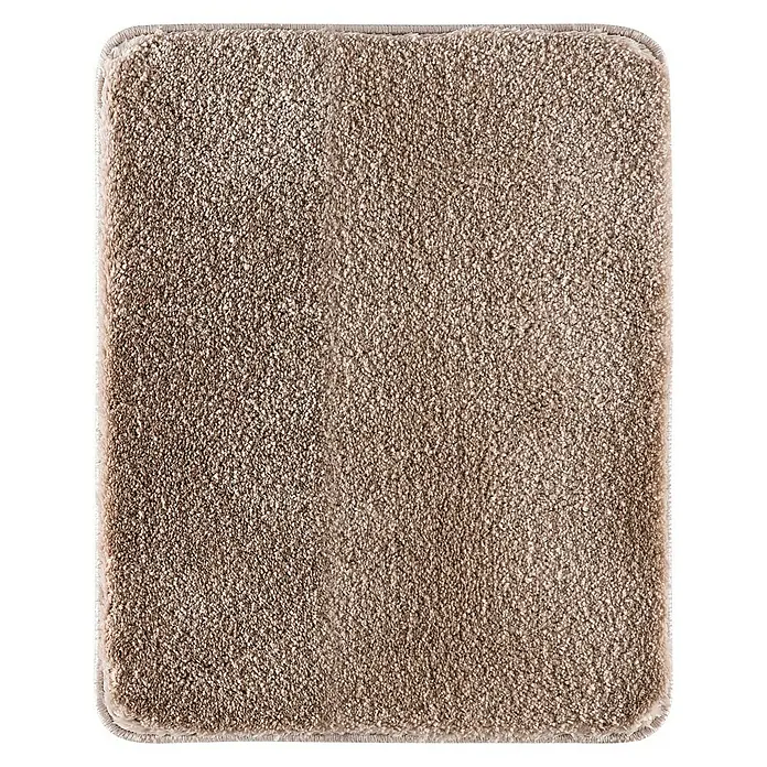 Camargue Badteppich Akela - 100% Polyester, Beige, 60 x 50 cm - Ansicht von oben