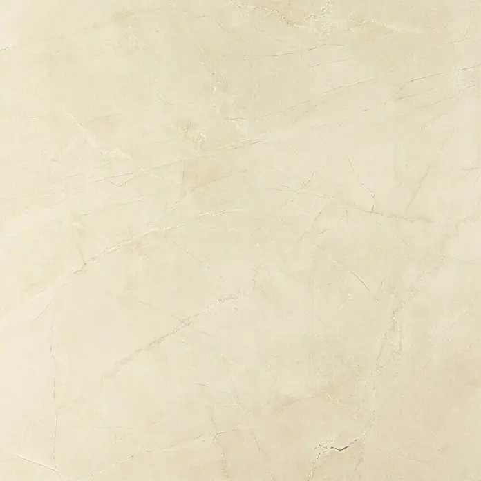 Feinsteinzeugfliese Premium Marble - 80 x 80 cm, Beige, Glänzend - Vorderansicht