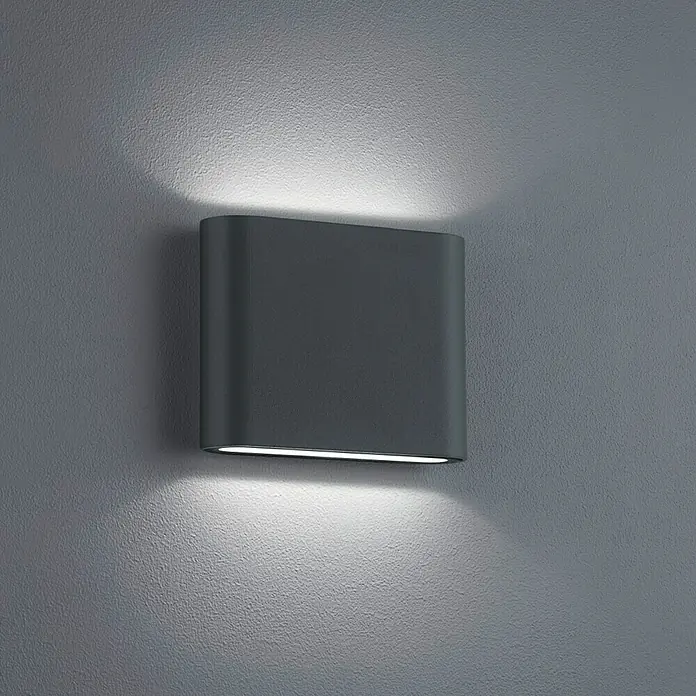 Trio Lighting Aplique exterior LED Thames II - 5 W, 30 x 115 x 90 mm, Antracita, IP54