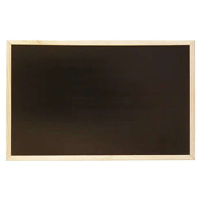Pizarra de pared - Marrón, aspecto de madera, 90 x 60 cm