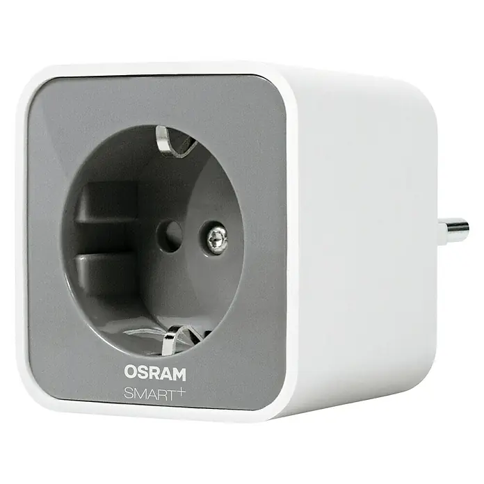 Osram Smart+ Stopcontact Plug - Wit, Grijs, IP20, 16 A - Top-down weergave