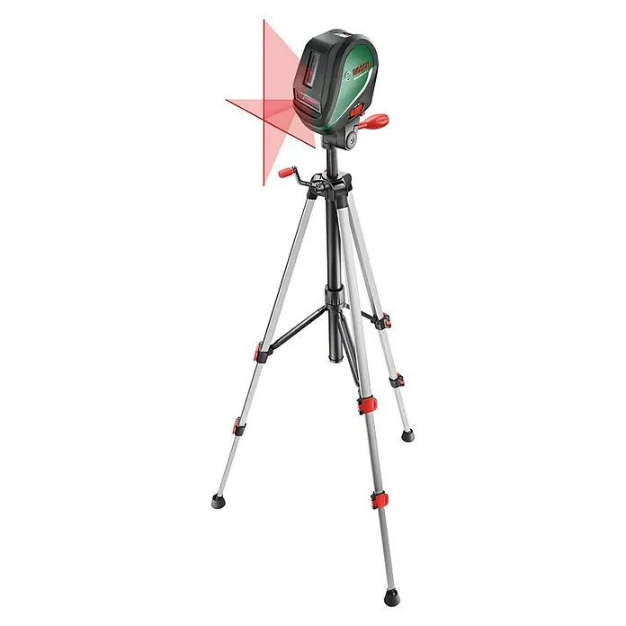 Bosch Kreuzlinienlaser Universal Level 3 - Max. Arbeitsbereich: 10 m, Mit Stativ - Linke Seitenansicht