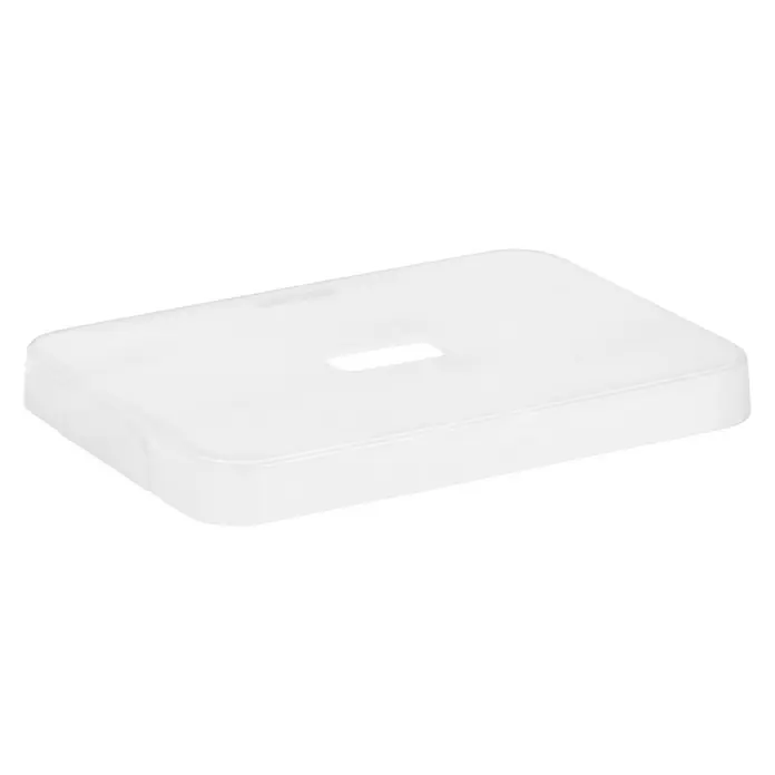 Sunware Deckel Sigma Home - Passend für: Sigma Home Aufbewahrungsbox 13 l/25 l, Kunststoff, Weiß/Transparent - Linke Seitenansicht