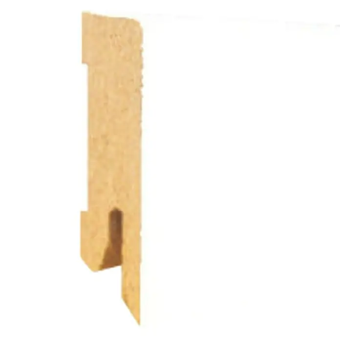 Amco Sockelleiste Clip-Technik - Weiß, L x B x H: 2,4 m x 14 mm x 45 mm, Foliert
