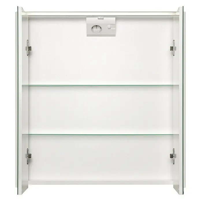 Riva LED-Spiegelschrank Verdal - B x H: 65 x 68 cm, Mit Beleuchtung, MDF, Weiß - Detailaufnahme