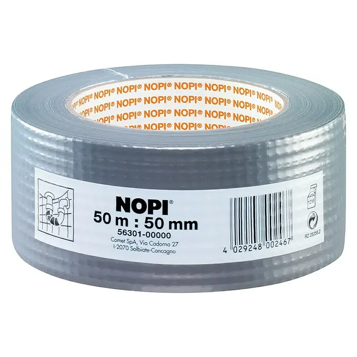 Nopi Reparaturgewebeband - 1 Stk., L x B: 50 m x 50 mm, Grau