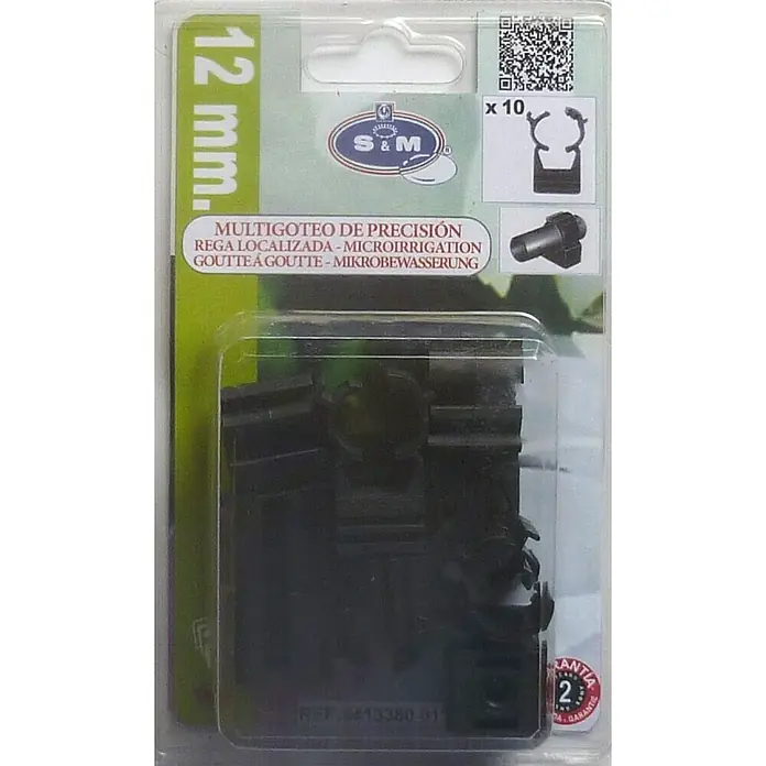 Abrazadera para tubo click - Diámetro: 12 mm, 10 ud.