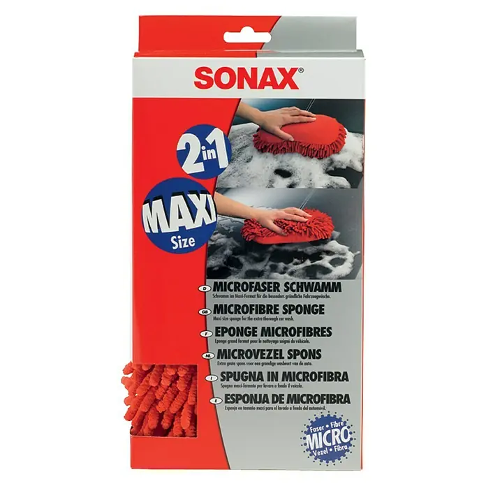 Sonax Spužva za automobile - D x Š x V: 28 x 14,2 x 8,2 cm - Pogled sprijeda