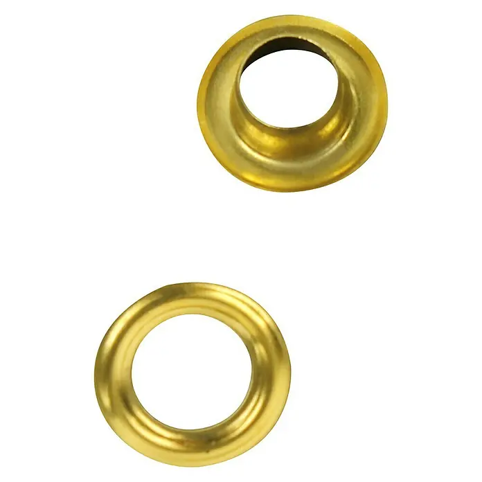 Stabilit Öse - Durchmesser: 5 mm, Vermessingt, 40 Stk. - Vorderansicht