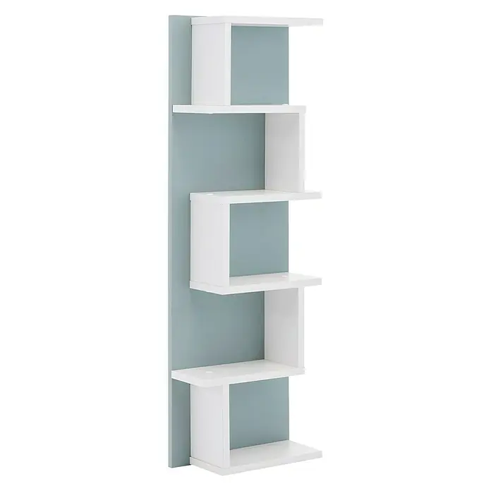 Schildmeyer Lumo Regal - 15 x 30 x 75,5 cm, Taubenblau - Linke Seitenansicht