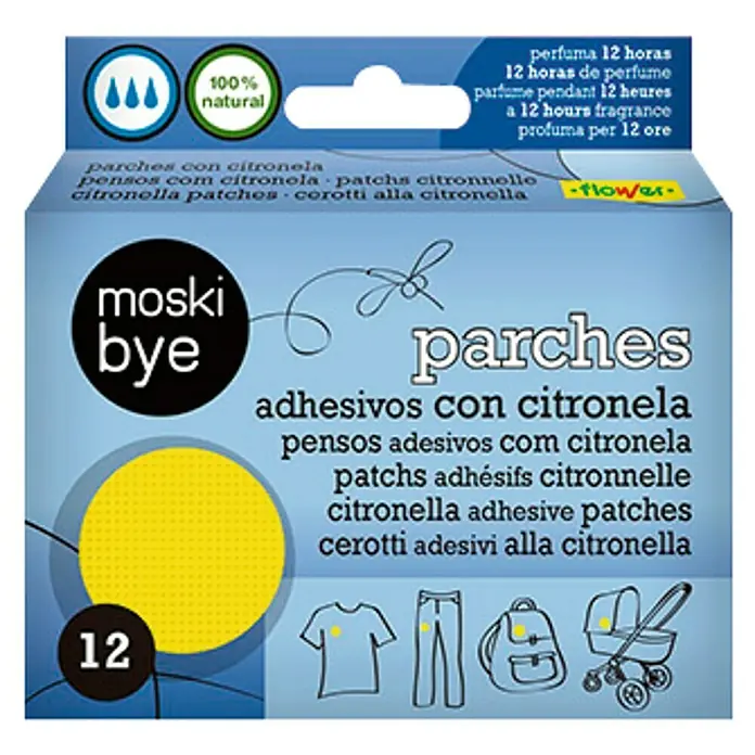 Flower Parches adhesivos citronela - 12 uds.