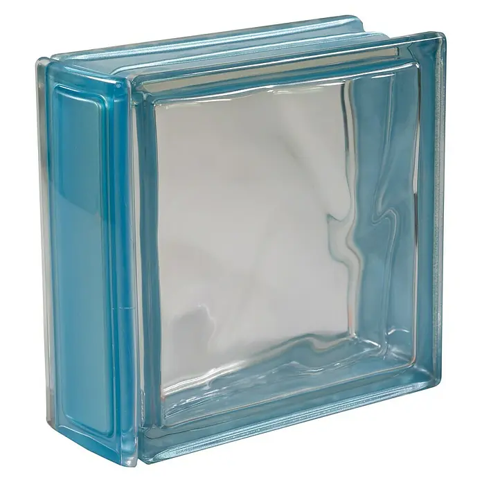Fuchs Design Perfil de bloques de vidrio - Índigo, 18 x 8 cm, Vidrio - Producto en uso