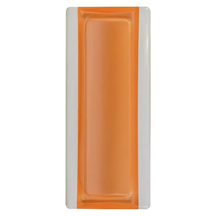 Fuchs Design Perfil de bloques de vidrio - Naranja, 18 x 8 cm, Vidrio - Vista frontal