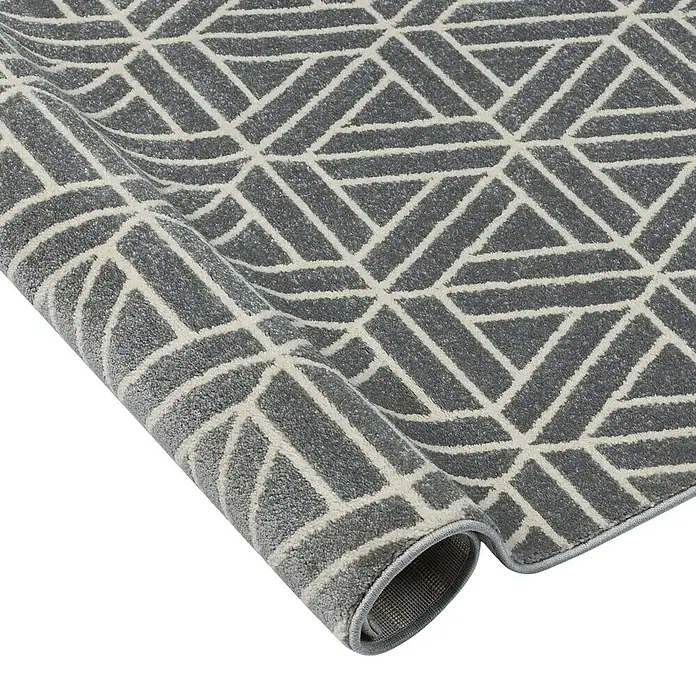 Alfombra Denmark - Plata, 230 x 160 cm, 100% polipropileno heat-set frisè