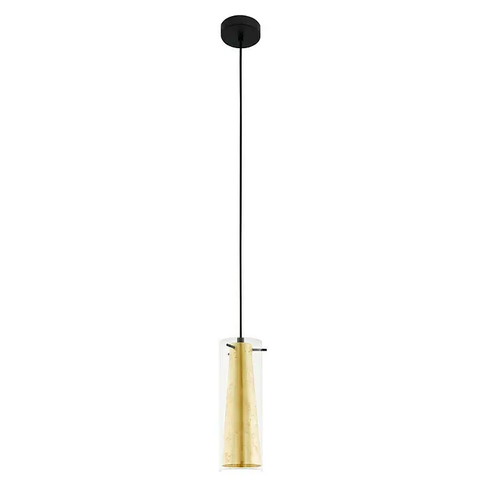 Eglo Pinto Gold Pendelleuchte - Höhe: 110 cm, Max. Systemleistung: 60 W - Vorderansicht