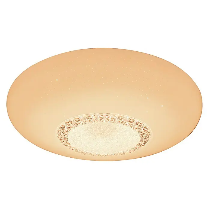 Tween Light LED-Deckenleuchte rund Mara - 60 W, Ø x H: 60 x 10,5 cm, Weiß/Klar
