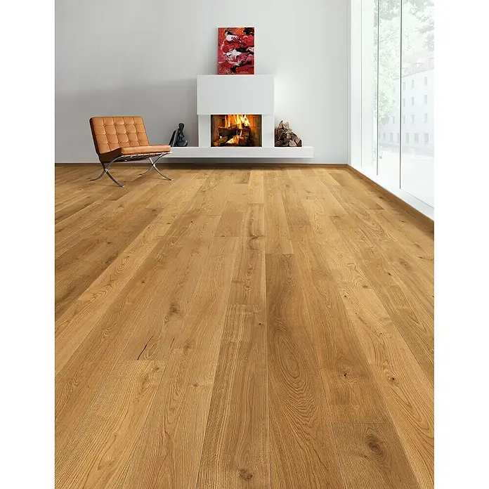 Living by Haro Fertigparkett Eiche Innsbruck - L x B x S: 2.200 x 180 x 13,5 mm, Landhausdiele