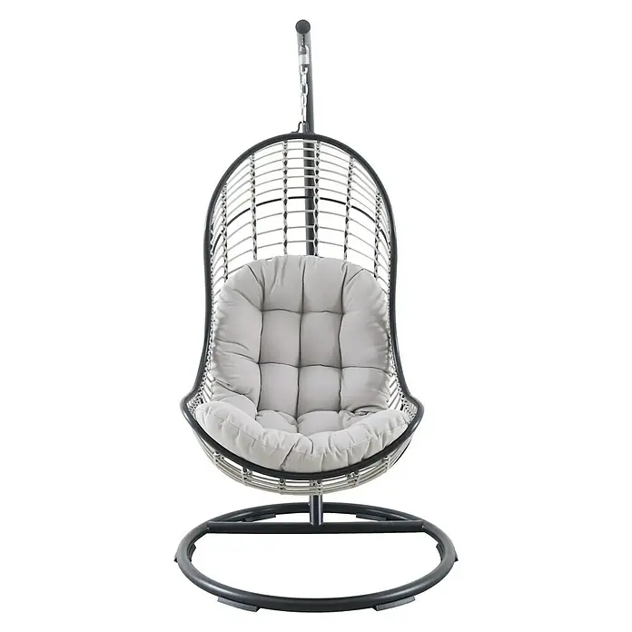 Sunfun Hamaca colgante Cozumel - Acero, Gris claro, Altura: 196 cm