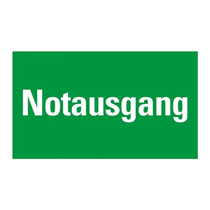 Pickup Fluchtwegschild - Motiv: Notausgang, L x B: 33 x 20 cm, Selbstklebend