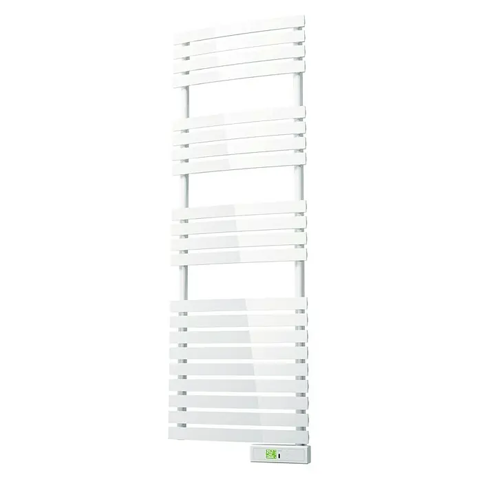Rointe Radiador toallero eléctrico Delta - An x Al: 50 x 147,5 cm, 600 W, Blanco, Display LC