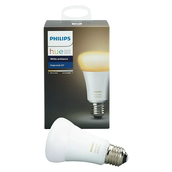 Philips Hue Bombilla LED Ambiance - 9,5 W, E27, Temperatura de color ajustable, 1 ud.