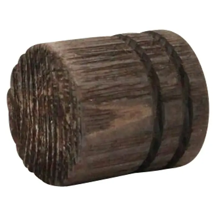 Expo Ambiente Krajnji element Rill-Cap - Wenge, Prikladno za: Šipke za zavjese Ø 28 mm - Pogled s lijeve strane