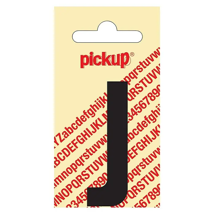 Pickup Naljepnica - Motiv: J, Crne boje, Visina: 60 mm