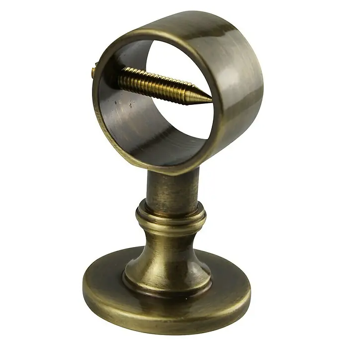 Stabilit Wandhalterung - L x B: 75 x 25 mm, Für Seildurchmesser: 30 mm, Bronziert - Vorderansicht