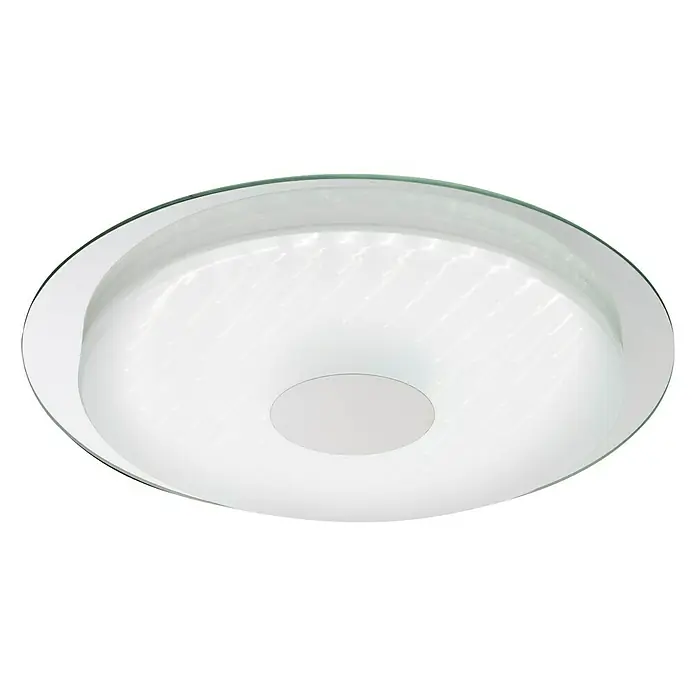 Lavida Okrugla stropna LED svjetiljka Zevio - 24 W, Ø x V: 450 mm x 5 cm, Bijele boje - Pogled odozdo