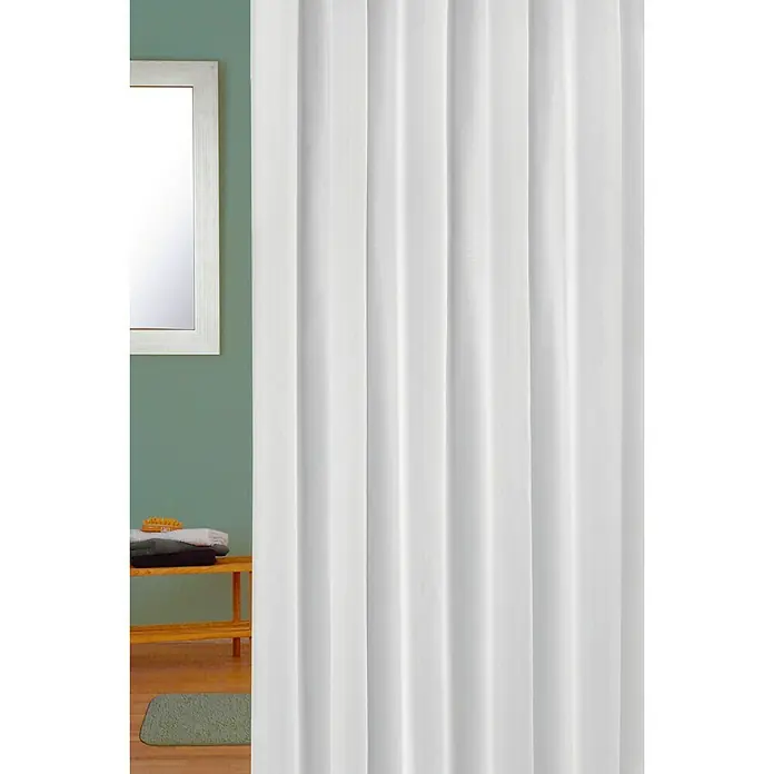 Venus Cortina de baño textil - An x Al: 180 x 200 cm, Blanco