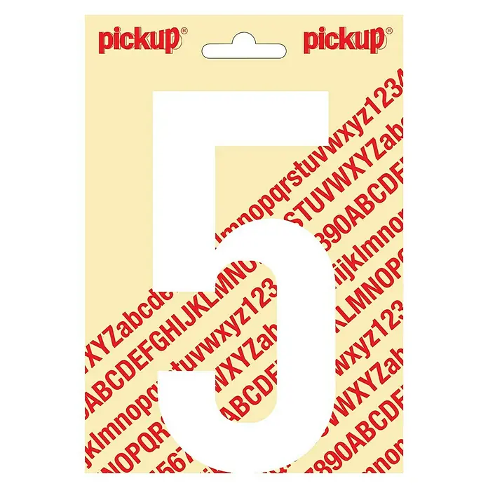 Pickup Naljepnica - Motiv: 5, Bijele boje, Visina: 150 mm