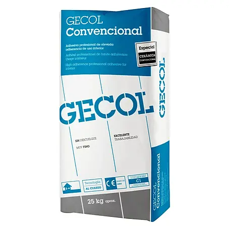 Gecol  Cemento cola Convencional Blanco