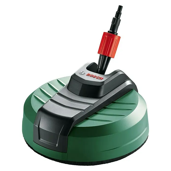 Bosch Flächenreiniger Aquasurf 280 - Durchmesser: 280 mm, Passend für: Bosch Hochdruckreiniger Aquatak-Serie, Bosch Hochdruckreiniger EasyAquatak 100, Bosch Hochdruckreiniger EasyAquatak 120, Bosch Hochdruckreiniger UniversalAquatak 125, Bosch Hochdruckreiniger UniversalAquatak 130, Bosch Hochdruckreiniger UniversalAquatak 135, Bosch Hochdruckreiniger AdvancedAquatak 160 - Linke Seitenansicht