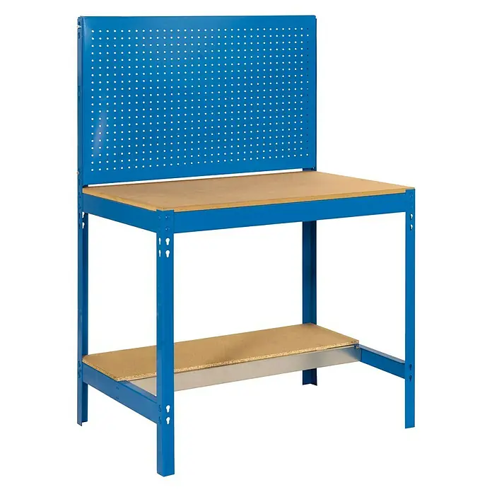 Simonrack Simonwork Werkbank BT2 1500 - L x B x H: 61 x 151 x 144,5 cm, Anzahl Schubladen: 0 Stk., Blau