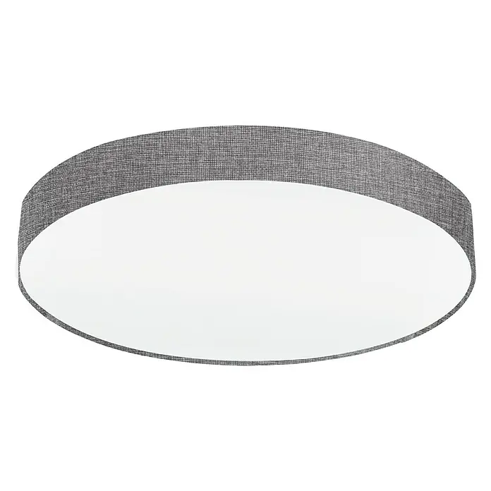 Eglo Pasteri Deckenleuchte rund Pasteri - 125 W, Ø x H: 760 mm x 15 cm, Grau, Weiß, E27