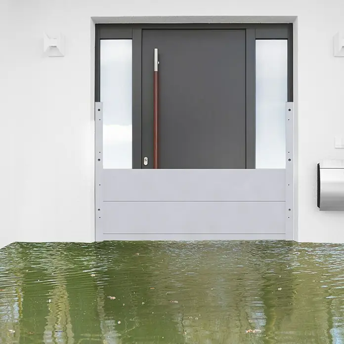 Masys Hochwasser-Kit Standard - B x H: 1,2 x 0,8 m, Einsatzbereich: Hochwasserschutz, 22 -tlg. - Anwendungsbeispiel