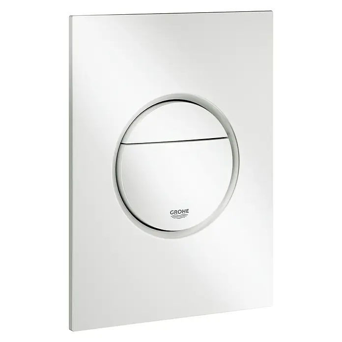 Grohe Betätigungsplatte Nova Cosmopolitan S - Weiß, 2-Mengen-Spülung - Vorderansicht