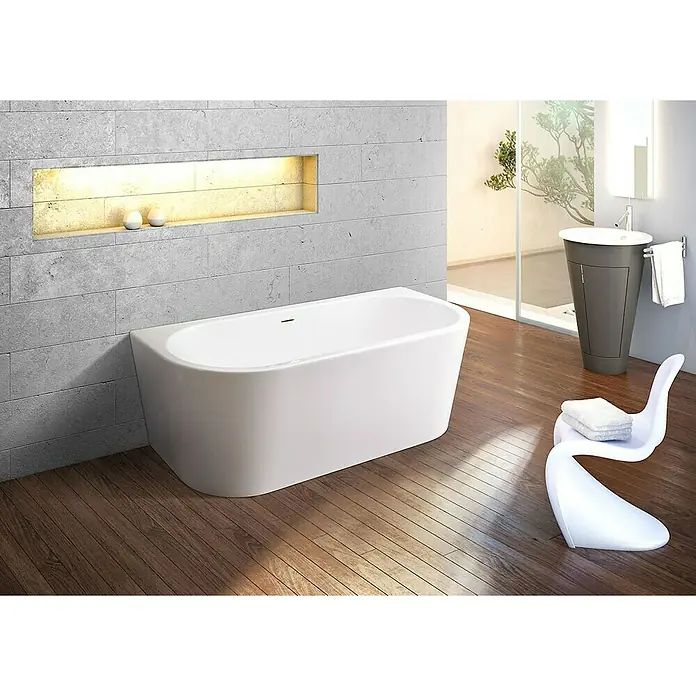 Ottofond Freistehende Badewanne Siesta - 165 x 75 cm, Sanitäracryl, Weiß - Stimmungsaufnahme