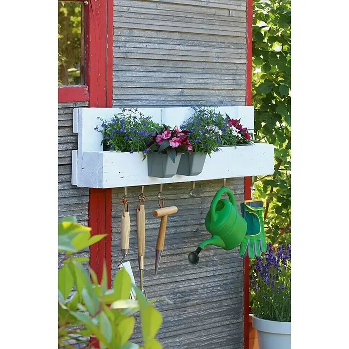 Geli Umetak za kutiju za biljke Easy - Vanjska dimenzija (D x Š x V): 10 x 10 x 10 cm, Plastika, Betonski sive boje - Proizvod u upotrebi