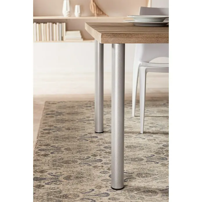 Element System Möbelfuß-Set Look&Feel - Ø x L: 60 x 700 mm, Traglast: 75 kg, Silber, 4 Stk. - Anwendungsbeispiel