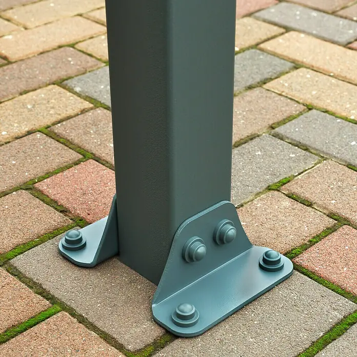 Palram – Canopia Terrassenüberdachung Olympia - Tiefe: 3 m, B x H: 5,46 x 2,1 m, Anthrazitgrau - Anwendungsbeispiel