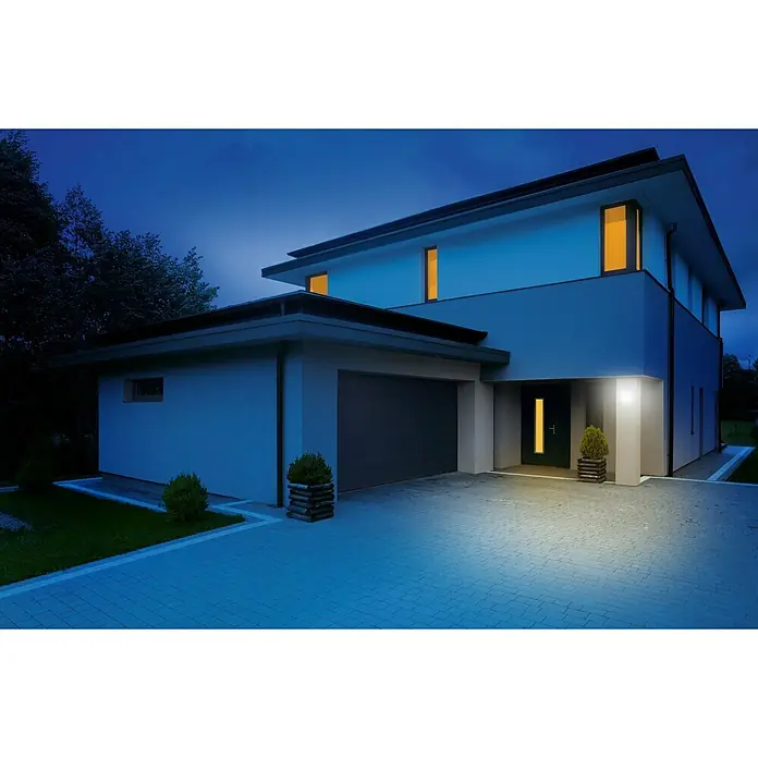 Steinel Bombilla LED SensorLight - 8,5 W, E27, Blanco cálido, Sensor de luminosidad - Foto ambiente