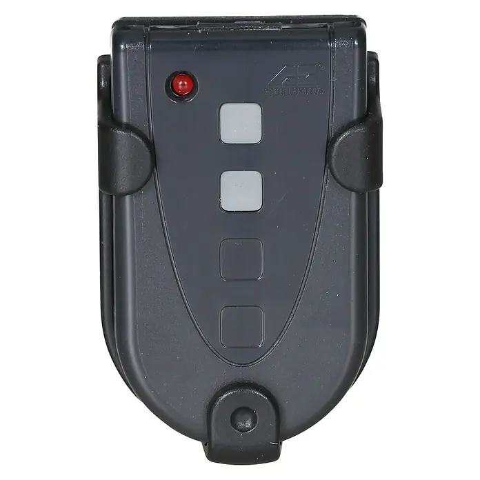 Schellenberg Handsender Standard 2-Kanal - Passend für: Schellenberg Garagentorantriebe Drive 500S/600S/800S/600P/850P/Eco, Schellenberg Drehtorantriebe Twin 2000/3000/4000/5000, Schellenberg Schiebetorantriebe Slide 400/5000 - Vorderansicht
