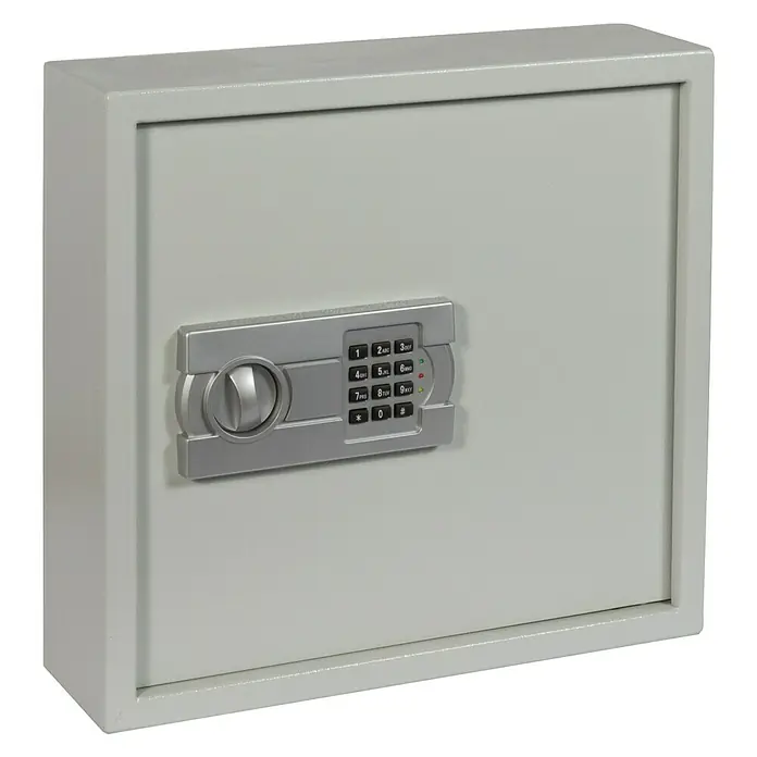 Format Schlüsselschrank SLE 80 - Elektronisches Zahlenschloss, L x B x H: 130 x 460 x 430 mm - Vorderansicht