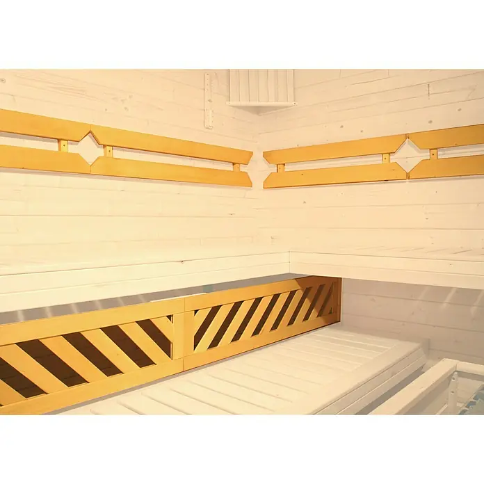 Weka Elementsauna Sara 1 - Mit 7,5 kW Bio-Ofen mit externer Steuerung, Material Tür: Ganzglas, 194 x 194 x 199 cm